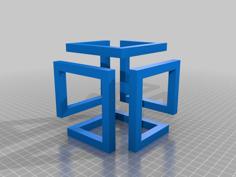 Impossible Cube (single) One Piece (print In Place) | 3dprinter Support Test 3D Printer Model