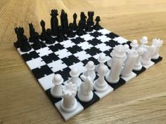 Dovetail Chess Board 3D Printer Model