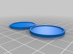 Dungeon Floor Snap-Fit Base (30mm, 25mm, And 20mm) 3D Printer Model