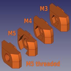 Drop In T-Nut For Prusa 30×30 Profiles 3D Printer Model