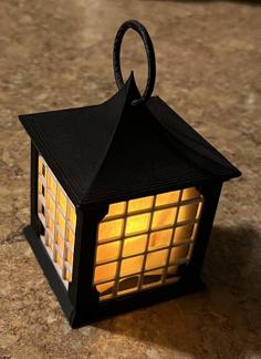 Lamp With Tea Light From AAA Batteries 3D Printer Model