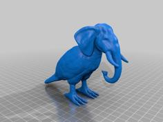 Bird Elephant 3D Printer Model