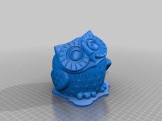 Smiling Owl Holder 3D Printer Model