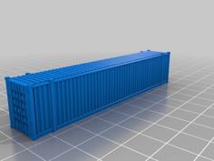 48′ Standard Container In 1:160 Scale 3D Printer Model