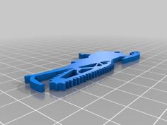 Snowmobile Keychain 3D Printer Model