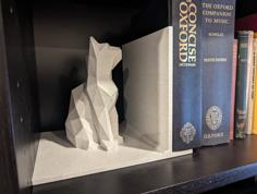 Low Poly Cat Book End 3D Printer Model