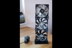 Nerd Fan (a Table Fan) 3D Printer Model