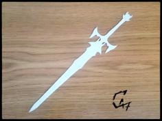 Bloodwars Two-handed Sword Bookmarks 3D Printer Model