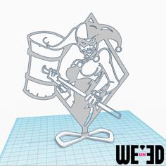 Harley Quinn Art – We3dUK 3D Printer Model