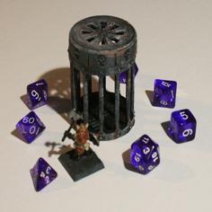 D&D Dice Prison III Or Jail With Lid For Dungeons & Dragons, Pathfinder Or Other Tabletop Games 3D Printer Model