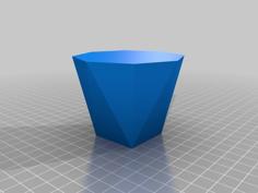 Customizable Polygon Morph Vase 3D Printer Model