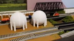 Natural Gas Tank (N-Scale) 3D Printer Model