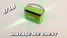 1/10 Scale Vintage Ice Chest 3D Printer Model