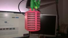 Old School Retro Style Microphone 3D Printer Model