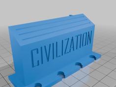 Civilization – The Boardgame City Cards Holder 3D Printer Model