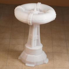 Steampunk Tesla Coil Tower Miniature 3D Printer Model