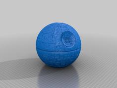 Deathstar Ikea Pendant Lightshade Lithophane 3D Printer Model