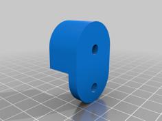 Wardrobe Rod Holder 3D Printer Model