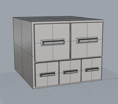 Mini Drawers 3D Printer Model