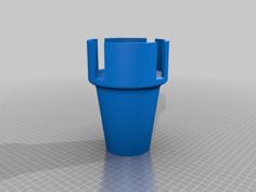 Castle Tower Cup Holder Adapter 3D Printer Model