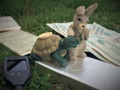 Tortoise Bitcoin Vs Hare Dollar 3D Printer Model