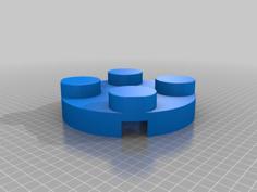 Base For Large Brick Flower 3D Printer Model