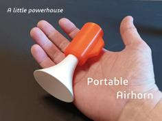 Portable Airhorn 3D Printer Model