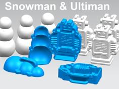 Snowman & Ultiman Maker 3D Printer Model