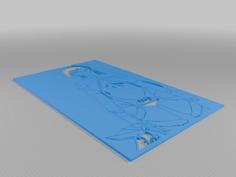 Hibiki Otonashi Stencil 3D Printer Model