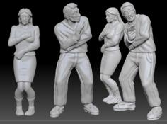 Scared Civilians 3D Printer Model