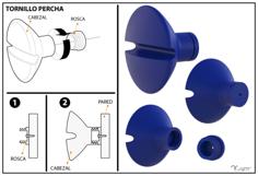 SCREW HANGER 3D Printer Model