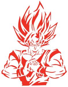 Goku Stencil 14 3D Printer Model