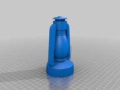 Coal Oil Lamp Bank 3D Printer Model