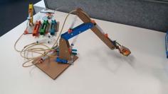 Cardboard Robot Arm 3D Printer Model