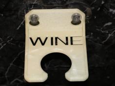 Novelty Bathroom Wine Glass Holder 3D Printer Model