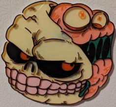 Skull Face Madball Magnet 3D Printer Model