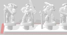 Galactic Crusaders – Plate Armour – Locus Jet Troop – 6-8mm 3D Printer Model