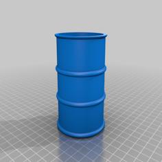 Simple Oil Drum 3D Printer Model