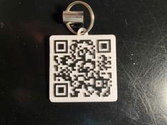 Rickroll QR Keychain 3D Printer Model