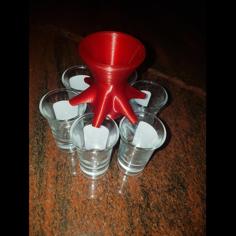 Shot Dispenser With Funnel 3D Printer Model