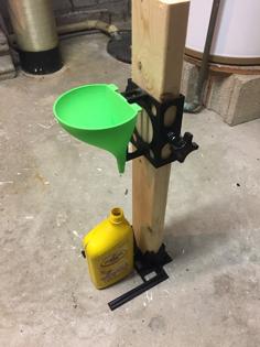 Adjustable Height Funnel – 2×4 Mounted 3D Printer Model