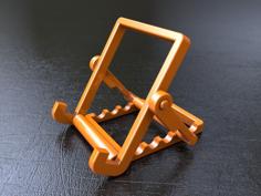 Foldable Tablet / Phone Stand – No Screws! 3D Printer Model