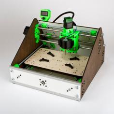 3D Printed & Laser Cut, Lil-CNC Mill ACv2 3D Printer Model