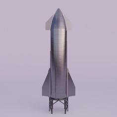 Starship [SN8] 3D Printer Model