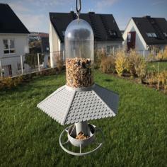 SodaStream Bird Feeder With Roof 3D Printer Model