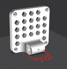 Dell S2340L VESA 75 Adapter 3D Printer Model