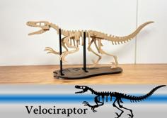 [3Dino Puzzle] Velociraptor 3D Printer Model