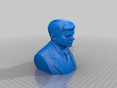 John F. Kennedy Bust Bank 3D Printer Model