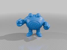 Poliwrath Multicolor 3D Printer Model