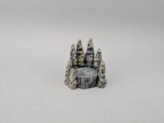 28mm Stalagmite Throne 3D Printer Model